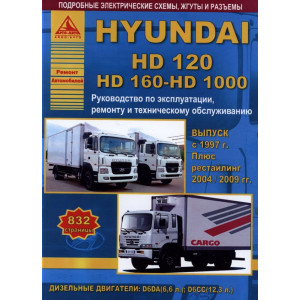 HYUNDAI HD 120 / HD 160 / HD 1000 (Хендай ХД120) с 1997, с 2004 и с 2009 дизель. Руководство по ремонту и эксплуатации