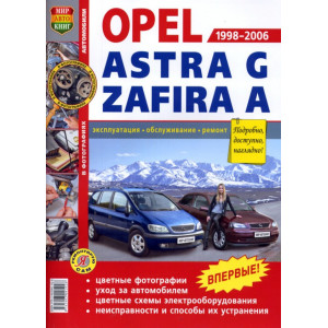 OPEL ASTRA G / ZAFIRA A 1998-2006 бензин. Руководство по ремонту и эксплуатации в цветных фотографиях