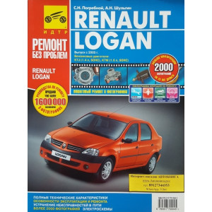 RENAULT LOGAN (Рено Логан) с 2005 бензин. Книга по ремонту в цветных фотографиях