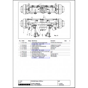 Каталог запасных частей автомобильного крана LIEBHERR LTM 1060-2